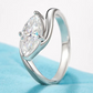 💍 50% DE RÉDUCTION! ✨ Bague Marquise Radieuse – Cuivre & zircon, taille marquise brillante – Élégance française pour un quotidien chic 💎