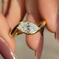 💍 50% DE RÉDUCTION! ✨ Bague Marquise Radieuse – Cuivre & zircon, taille marquise brillante – Élégance française pour un quotidien chic 💎