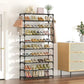 👟 50% DE RÉDUCTION! 🏠 Étagère à Chaussures Verticale 10 Niveaux – Gain de place, stable & grande capacité – Idéale pour ranger jusqu'à 20 paires dans votre entrée ✨