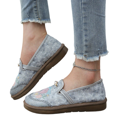 👟 50% DE RÉDUCTION! 🌸 Mocassins Respirants en Tissu pour Femme – Légers, confortables & polyvalents – Parfaits pour le quotidien, le bureau et les sorties ☀️