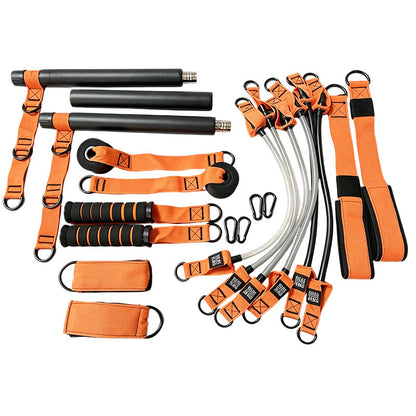 💪 50% DE RÉDUCTION! 🧘 Kit Barre Pilates Portable avec 6 Bandes – Léger, polyvalent & idéal pour la maison – Renforcez tout votre corps en douceur 🏋️‍♀️