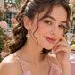 💎 50% DE RÉDUCTION! ✨ Boucles d'Oreilles Cœur Franges & Zircons – Alliage cuivre, design romantique & éclat luxueux – Parfaites pour mariage & soirée 💖