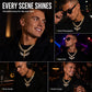 ⛓️ 50% DE RÉDUCTION! 💎 Collier Pendentif Strass pour Homme – Style Iced-Out, éclat luxueux & design hip-hop – Parfait pour affirmer votre look au quotidien ✨