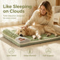 🐾 50% DE RÉDUCTION! 🛏️ Tapis de Couchage Premium en Peluche – Velours cristal, soutien ergonomique & bord oreiller – Confort douillet pour votre compagnon ☁️
