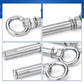 🔩 50% DE RÉDUCTION! ⭕ Vis à anneau inox 304 – Robuste & résistante à la corrosion ✨