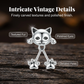 🐱 50% DE RÉDUCTION! ✨ Boucles d'oreilles 3D Chat Espiègle – Design avant/arrière, finition argent vintage & léger – Parfaites pour les amoureux des chats au quotidien 💖