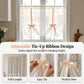 🏠 50% DE RÉDUCTION! 🌸 Voilage Brodé Floral à Nouer – Transparent, élégant & facile à accrocher – Parfait pour une touche romantique dans votre intérieur ✨