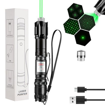 🔦 50% DE RÉDUCTION! 💡 Lampe Torche Laser Rouge & Verte Rechargeable – Compacte, puissante & polyvalente – Idéale pour présentations, plein air et jeux avec animaux 🐾