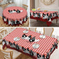 🐓 50% DE RÉDUCTION! 🍽️ Nappe à Carreaux Rouges avec Motif Coq – Polyester, résistante & style rustique – Parfaite pour repas de famille et décorations champêtres ✨