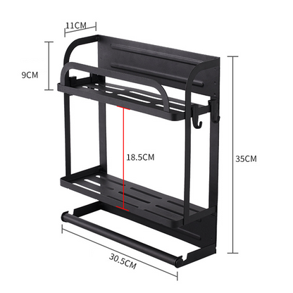 🧲 50% DE RÉDUCTION! 🧊 Organisateur magnétique pour réfrigérateur – Fixation solide, design compact & rangement pratique – Idéal pour épices, ustensiles et petits accessoires 🍳