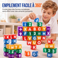 🔤 50% DE RÉDUCTION! 🧲 40 blocs magnétiques 360° – Lettres & chiffres, éveil créatif ✨