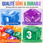 🔤 50% DE RÉDUCTION! 🧲 40 blocs magnétiques 360° – Lettres & chiffres, éveil créatif ✨