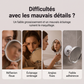 💄 50% DE RÉDUCTION! 🔍 Miroir grossissant x10 – LED & ventouse pour maquillage précis ✨