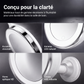 💄 50% DE RÉDUCTION! 🔍 Miroir grossissant x10 – LED & ventouse pour maquillage précis ✨