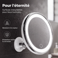 💄 50% DE RÉDUCTION! 🔍 Miroir grossissant x10 – LED & ventouse pour maquillage précis ✨