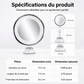 💄 50% DE RÉDUCTION! 🔍 Miroir grossissant x10 – LED & ventouse pour maquillage précis ✨