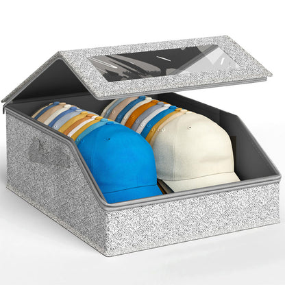 🧢 50% DE RÉDUCTION! 📦 Boîte de rangement pour chapeaux empilable – Fenêtre transparente, anti-poussière & gain de place – Idéale pour organiser et protéger vos chapeaux ✨