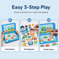 🧩 50% DE RÉDUCTION! 🧒 Livre Magnétique Silencieux pour Enfants – Scènes pliables, éducatif & magnétique – Stimule la créativité & l'apprentissage ✨