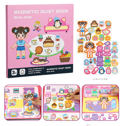🧩 50% DE RÉDUCTION! 🧒 Livre Magnétique Silencieux pour Enfants – Scènes pliables, éducatif & magnétique – Stimule la créativité & l'apprentissage ✨