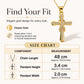 ✝️ 50% DE RÉDUCTION! ✨ Collier croix scintillant – Design torsadé élégant, finition brillante & polyvalent – Parfait au quotidien comme pour les occasions spéciales 💎