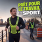 🦺 50% DE RÉDUCTION! 🏃 Gilet réfléchissant haute visibilité – Ajustable, léger & poche intégrée – Sécurité optimale pour la course, le vélo et les déplacements 🌙