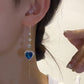 💙 50% DE RÉDUCTION! 💎 Boucles d'oreilles cœur – Pierre synthétique & cadeau idéal ✨