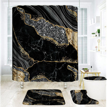 🚿 50% DE RÉDUCTION! 🛁 Rideau de Douche à Motif Marbre – Design élégant, imperméable & facile à entretenir – Parfait pour une salle de bain chic et moderne ✨