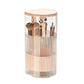 💄 50% DE RÉDUCTION! ✨ Organisateur de Pinceaux Anti-Poussière – PET + ABS, ouverture presse-soulever & compartiments – Idéal pour une coiffeuse bien rangée 🎨