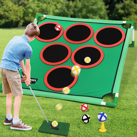 ⛳ 50% DE RÉDUCTION! 🏌️ Ensemble de Jeu de Golf Décontracté – Cible simple/double, flanelle plastique & 3 ans+ – Idéal pour intérieur/extérieur – Cadeau golfeur 🎁