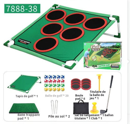 ⛳ 50% DE RÉDUCTION! 🏌️ Ensemble de Jeu de Golf Décontracté – Cible simple/double, flanelle plastique & 3 ans+ – Idéal pour intérieur/extérieur – Cadeau golfeur 🎁