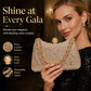 💎 50% DE RÉDUCTION! 👗 Pochette de Soirée Élégante – Fermoir perle, strass haute densité & chaîne amovible – 3-en-1 main/épaule pour mariages et galas ✨
