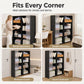 🏠 50% DE RÉDUCTION! 🧥 Armoire anti-poussière multi-niveaux – Tubes acier, rideau haute densité & gain de place – Idéale pour chambres, studios & appartements ✨