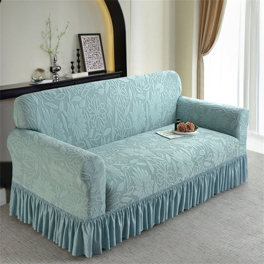 🛋️ 50% DE RÉDUCTION! 🏡 Housse canapé épaisse – Antidérapante, volants & protection totale ✨