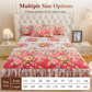 🛏️ 50% DE RÉDUCTION! 🌷 Cache-Sommier 3 Pièces à Fleurs et Volants – Coton haute densité, 5 tailles & jupes – Parfait pour une chambre romantique ✨