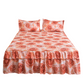 🛏️ 50% DE RÉDUCTION! 🌷 Cache-Sommier 3 Pièces à Fleurs et Volants – Coton haute densité, 5 tailles & jupes – Parfait pour une chambre romantique ✨