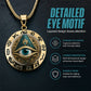 👁️ 50% DE RÉDUCTION! ✨ Collier Pendentif Œil Omniscient Vintage – Alliage de zinc, design mystérieux & rétro – Parfait pour le quotidien et les soirées 🖤