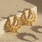 💫 50% DE RÉDUCTION! ✨ Boucles d'Oreilles Créoles Bohèmes Vintage – Acier inoxydable, design épuré & intemporel – Parfaites pour un look chic au quotidien 🖤