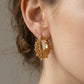 💫 50% DE RÉDUCTION! ✨ Boucles d'Oreilles Créoles Bohèmes Vintage – Acier inoxydable, design épuré & intemporel – Parfaites pour un look chic au quotidien 🖤