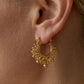 💫 50% DE RÉDUCTION! ✨ Boucles d'Oreilles Créoles Bohèmes Vintage – Acier inoxydable, design épuré & intemporel – Parfaites pour un look chic au quotidien 🖤