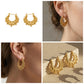 💫 50% DE RÉDUCTION! ✨ Boucles d'Oreilles Créoles Bohèmes Vintage – Acier inoxydable, design épuré & intemporel – Parfaites pour un look chic au quotidien 🖤