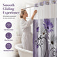 🚿 50% DE RÉDUCTION! 🌸 Rideau de Douche Double Couche Imprimé – Élégant, imperméable & œillets renforcés – Parfait pour une salle de bain chic et fonctionnelle ✨