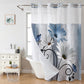 🚿 50% DE RÉDUCTION! 🌸 Rideau de Douche Double Couche Imprimé – Élégant, imperméable & œillets renforcés – Parfait pour une salle de bain chic et fonctionnelle ✨