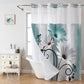 🚿 50% DE RÉDUCTION! 🌸 Rideau de Douche Double Couche Imprimé – Élégant, imperméable & œillets renforcés – Parfait pour une salle de bain chic et fonctionnelle ✨