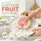 🍋 50% DE RÉDUCTION! 🧽 Éponge fruit cartoon – Se gonfle à l'eau, anti‑graisse & sans rayures ✨