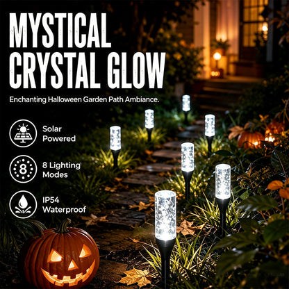 ☀️ 50% DE RÉDUCTION! 💡 Lampe Solaire à Piquet pour Allée – Cristal bulle, IP54 & 10–40 LED – Lumière chaude/blanche/multicolore – Capteur crépuscule-aube – Parfaite pour jardin & allée 🌿