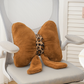 🐆 50% DE RÉDUCTION! 🎠 Coussin Léopard à Nœud – Fourrure synthétique, coton PP haute résilience & design ergonomique – Parfait pour canapé, lit ou décoration ✨