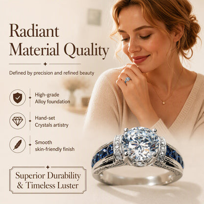 💍 50% DE RÉDUCTION! ✨ Bague Cocktail en Zirconium Cubique – Design étincelant & élégant – Parfaite pour les occasions spéciales et soirées chic 💎