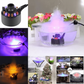 🌫️ 50% DE RÉDUCTION! 💡 Générateur de brume ultrasonique avec 12 LED – Effet brumeux, couleurs changeantes & design décoratif – Parfait pour bassin, aquarium ou décoration festive 🎨