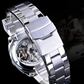 ⌚ 50% DE RÉDUCTION! ⚙️ Montre Automatique Squelette Homme – 41 mm, verre minéral & acier inoxydable – 30 M – Or/Métal – Style & mécanique ✨