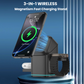 📱 50% DE RÉDUCTION! ⚡ Support de Charge Rapide Magnétique Sans Fil 3-en-1 – Charge simultanée pour téléphone, montre & écouteurs – Compact & pliable pour la maison ou le bureau ✨
